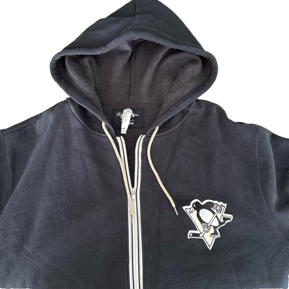 Pittsburgh Penguins NHL Hoodie Full Zip Mens XXL Wright & Ditson New With Tags